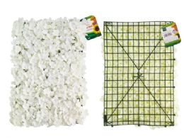 24 Bulk Flower Wall Panel White Color - 15.75-inch X 23.62-inch