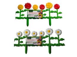 24 Bulk Connecting Garden Fence Flower 23.9-Inch X13.1-Inch