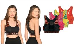 48 Bulk Isadora Women's Racer Back Sports Bra