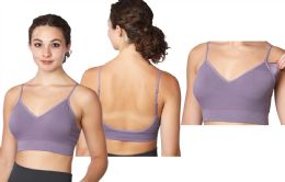 48 Bulk Women's Bralette Ribbed Padded Bra M-XL