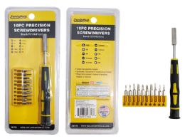 24 Bulk PRECISION SCREWDRIVER 10-Piece 5.75"