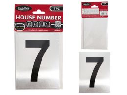 144 Bulk Aluminum Number 7 Sticker 3.25"x4.1"