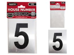144 Bulk Aluminum Number 5 Sticker 3.25"x4.1"