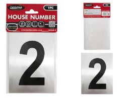 144 Bulk Aluminum Number 2 Sticker 3.25"x4.1"