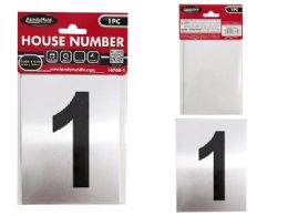 144 Bulk Aluminum Number 1 Sticker 3.25"x4.1"