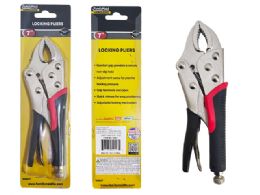 24 Bulk 7" LOCKING PLIERS With RUBBER 2.1"X7.25"