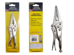 24 Bulk 6.5" LONG NOSE LOCKING PLIERS 1.6"X6.75"