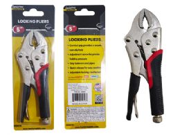 24 Bulk 5" LOCKING PLIERS With RUBBER 5.25"X1.75"