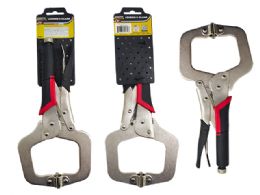 12 Bulk 11" Locking C-Clamp 5.9"x10.75" Rubber