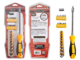 24 Bulk 23-Piece Flexible Screwdriver 10" Long Screwbits Socket
