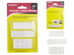 24 Bulk 46-Piece ADHESIVE FURNITURE AND CABINET BUMPER DOTS
