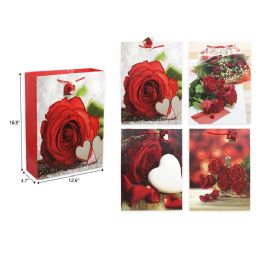 72 Bulk 12.6"x16.9"x4.7" Valentine Day Gift Bag