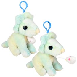 144 Bulk 3.5" Mighty Quakes Triceratops Backpack Clip 12ct