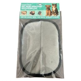 24 Bulk Reusable Pet Hair Remover Glove Brush