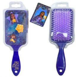 24 Bulk Disney Wish Paddle Brush With Rhinestones