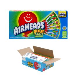 24 Bulk Airheads Theater Pack 6 Assorted Sour Flavors 3.3 Oz Counter Display