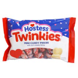 36 Bulk Twinkies Hearts 3.4 Oz Mesh Bag In Counter Dsiplay