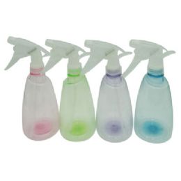 72 Bulk Spray Bottle 16.9oz/500ml Frosted 4ast Colors Case Cut Carton Gmht