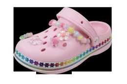 12 Bulk Little Girl Gummy Charm Clog 12 P/c (11-3)