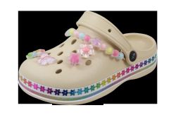12 Bulk Toddler Girl Gummy Charm Clog 12 P/c (5-10)