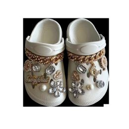 10 Bulk Women's Rhinestone Charm Clog (6-10)