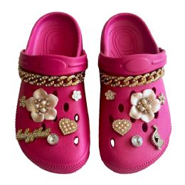 10 Bulk Women's Rhinestone Charm Clog (6-10)