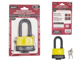 24 Bulk 60mm Weather Proof Laminate Padlock Long