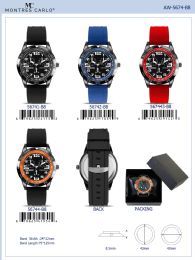 12 Bulk Men's Watch - 56743-B8 assorted colors