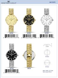 12 Bulk Ladies Watch - 56781 assorted colors