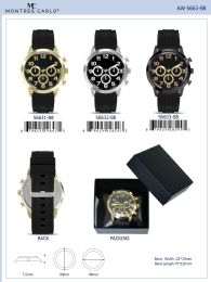 12 Bulk Men's Watch - 56633-B8 assorted colors