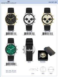 12 Bulk Men's Watch - 56712-B8 assorted colors