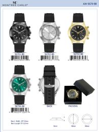 12 Bulk Men's Watch - 56702-B8 assorted colors