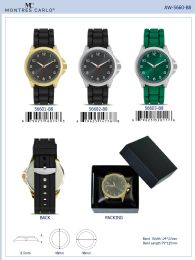 12 Bulk Men's Watch - 56603-B8 assorted colors