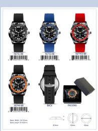 12 Bulk Men's Watch - 56744-B8 assorted colors