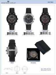 12 Bulk Men's Watch - 56621-B8 assorted colors