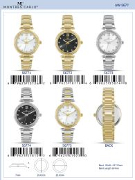 12 Bulk Ladies Watch - 56771 assorted colors