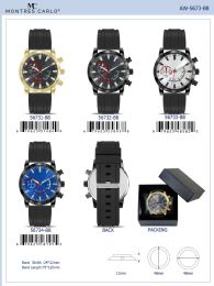 12 Bulk Men's Watch - 56734-B8 assorted colors