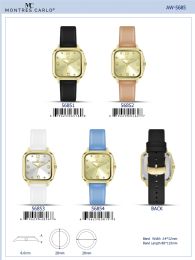 12 Bulk Ladies Watch - 56854 assorted colors