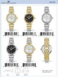 12 Bulk Ladies Watch - 56761 assorted colors