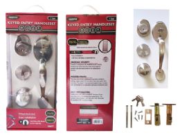 6 Bulk Keyed Entry Door Knob Handle Set Deadbolt