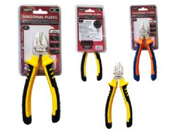 48 Bulk Diagonal Pliers 8" 2 Assorted Colors