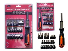 12 Bulk Screwdriver 29-Piece Set Ratcheting Screwdriver 8-inch Long