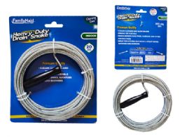 24 Bulk Extra Long Drain Snake Cleaner 20ft 5mm