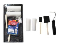 24 Bulk PAINT ROLLER and TRAY 8-Piece