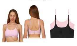 48 Bulk Women's Seamless Strap Removable Padded Sports Bra M-XL