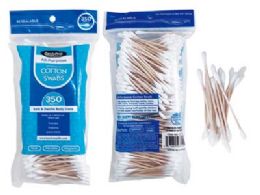 72 Bulk 350-Piece Wooden Cotton Swabs