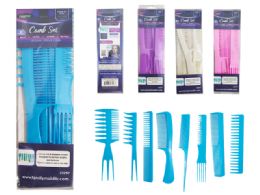 24 Bulk 8pc Multi-Style Hair Styling Comb Set