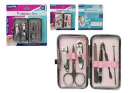 24 Bulk 8pc Manicure Set with Portable Storage 