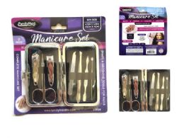 24 Bulk 7pc Manicure Set with Portable Storage
