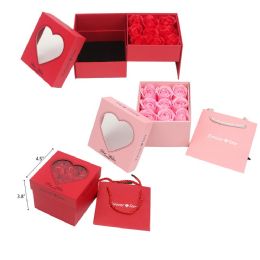 48 Bulk 3.8"x4.5" Gift Box With Roses